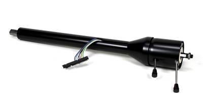 Universal Tilt Floor Shift Steering Column Black Powder Coated